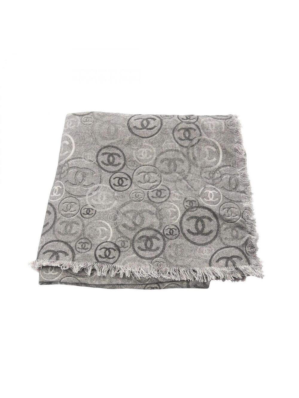 Chanel Coco Mark Poncho Stole Cashmere #278074C12B